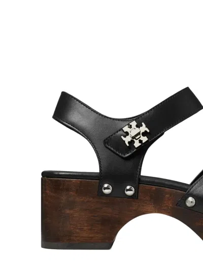 Tory Burch Turnlock Clogs In Black