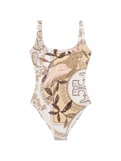 Tory Burch Printed Swimsuit In Multi