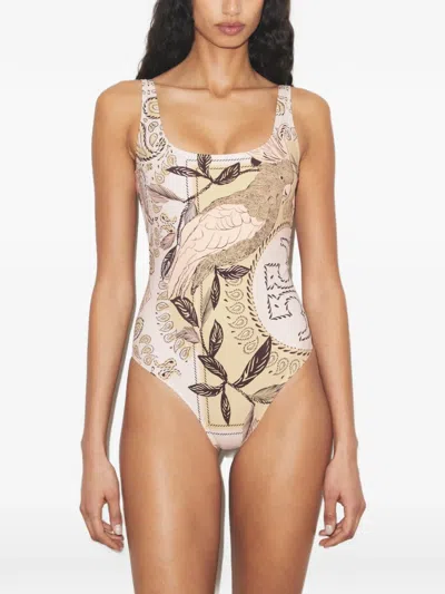 Tory Burch Printed Swimsuit In Multi