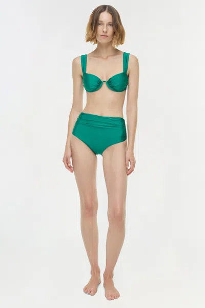 Simkhai Anniston Bikini Top Kelly Green