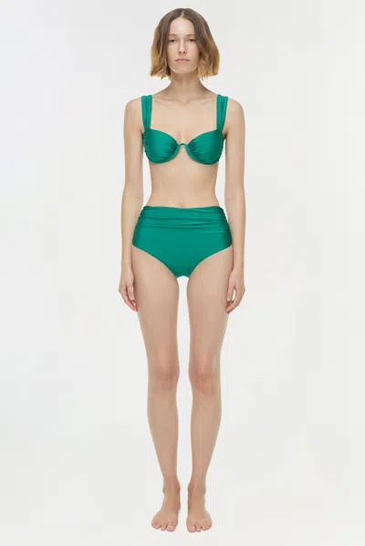 Simkhai Anniston Bikini Top Kelly Green