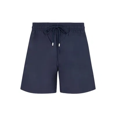 Vilebrequin Recycled Nylon Swim Shorts With Elastic Waistband In Blue
