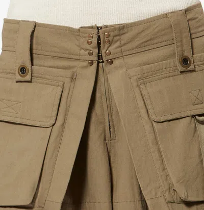 Isabel Marant Barta Cargo Shorts Straps Multiple Pockets In Neutral