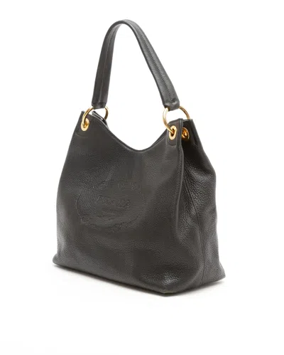 Prada Vitello Phenix Hobo Bag In Black