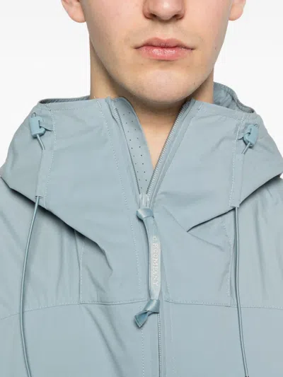 C.p. Company Pro Tek Hooded Jacket Adjustable Drawstring In Blue