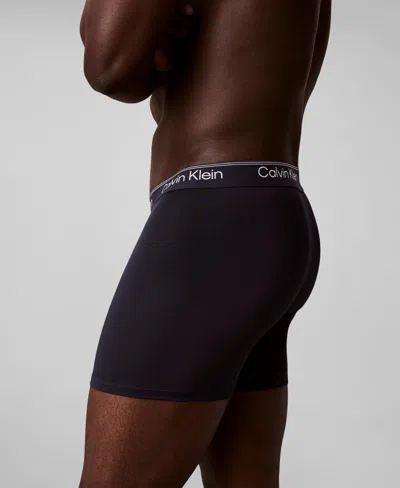 Calvin Klein Men's Microfiber Stretch 3-pack Boxer Brief In Multi