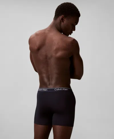 Calvin Klein Men's Microfiber Stretch 3-pack Boxer Brief In Multi