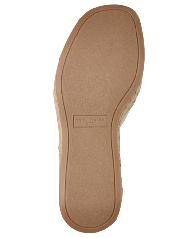 Marc Fisher Ltd Pasion Espadrille Ankle Strap Platform Wedge Sandal In White