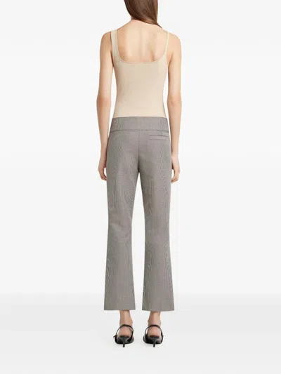 Courrèges Houndstooth Trousers In Gray