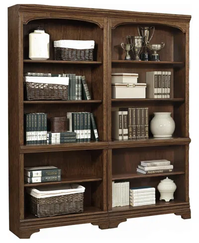 Macy's Hawthorne Open Bookcase In Brown