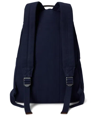 Polo Ralph Lauren Polo Bear Canvas Backpack In Newport Navy In Blue