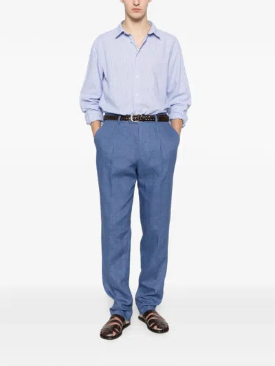 Woolrich Button-up Shirt In Blue