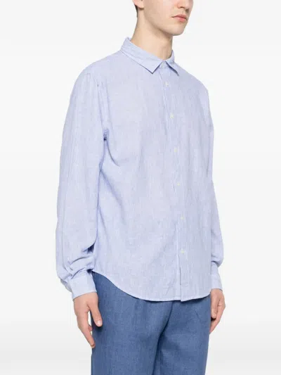 Woolrich Button-up Shirt In Blue