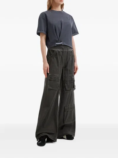 Izzue Rolled-sleeve Twisted T-shirt In Multi