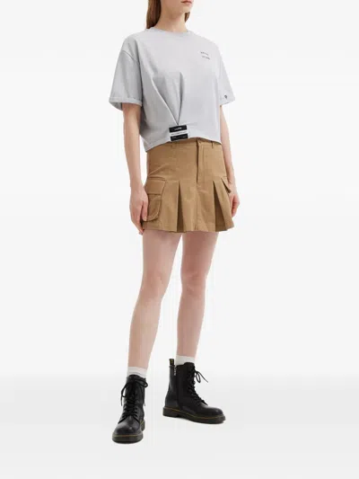 Izzue Twisted Cropped T-shirt In Multi