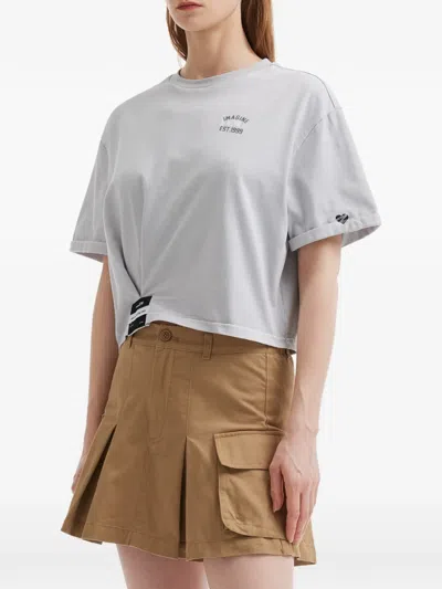 Izzue Twisted Cropped T-shirt In Multi