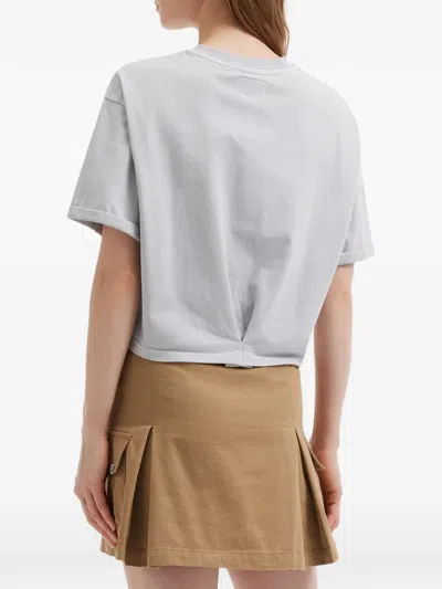 Izzue Twisted Cropped T-shirt In Multi