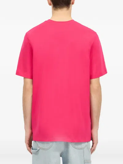 Msgm Printed T-shirt In Pink