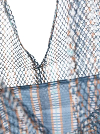 Epice Elvizer B Patterned Shoulder Bag In Blue