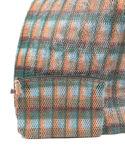 Epice Udaipur Check-pattern Tote Bag In Orange