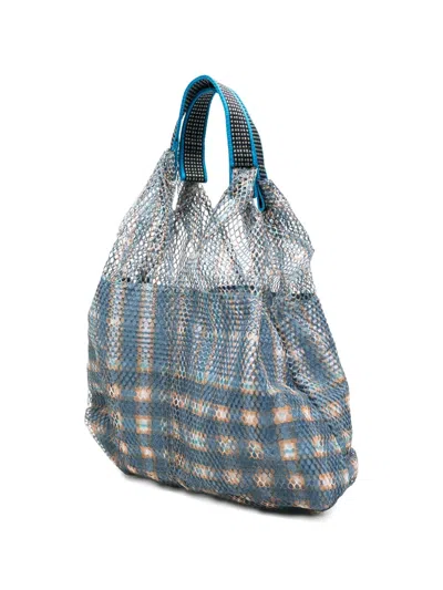 Epice Elvizer S Check Shoulder Bag In Blue