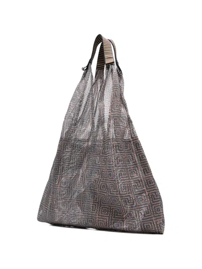 Epice Pattern Tote Bag In Blue