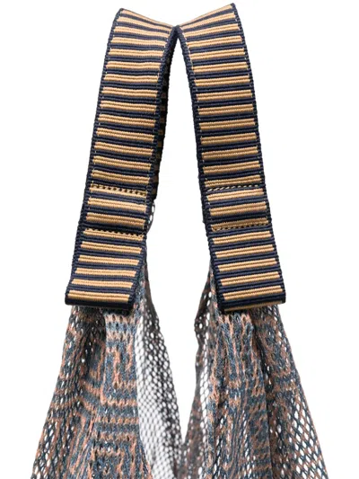 Epice Pattern Tote Bag In Blue