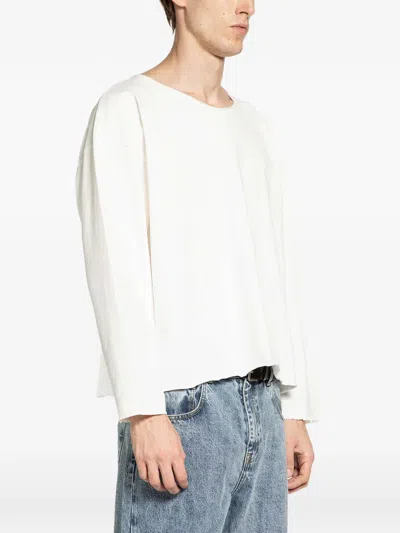 Second / Layer Long-sleeve T-shirt In White