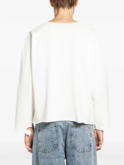 Second / Layer Long-sleeve T-shirt In White