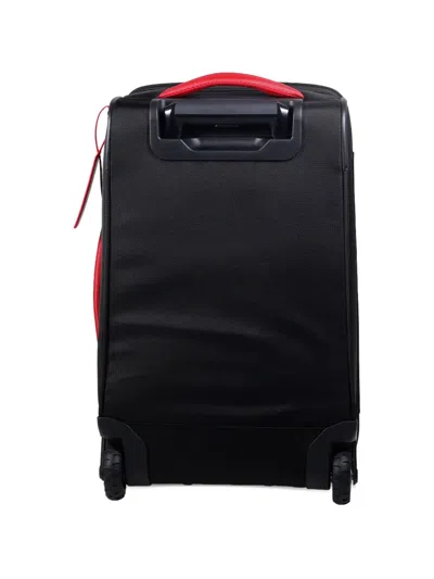 Off-white Diagonal Stripe Suitcase In Black