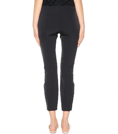 Shop The Row Cosso Stretch Cropped Trousers In Black