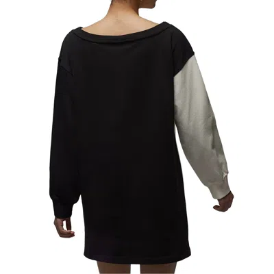 Jordan Flight Graphic Cotton Sweatshirt Dress In Multi