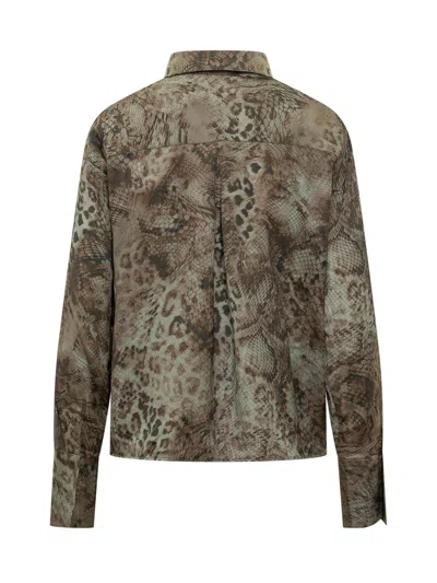 Bash Cornelia Printed Shirt In Green