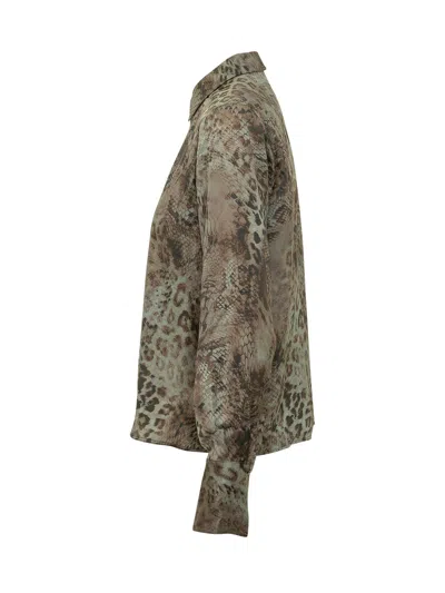 Bash Cornelia Printed Shirt In Green
