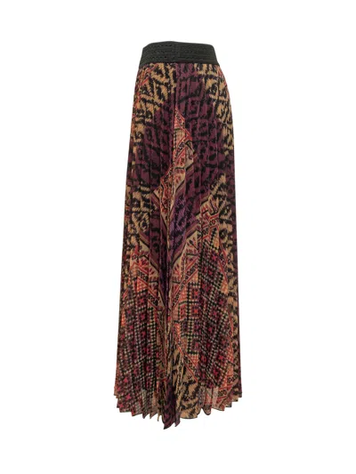 Bash Printed Half-length Skirt In Multi