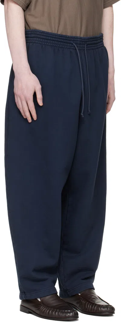 Hed Mayner Navy Drawstring Sweatpants In Blue