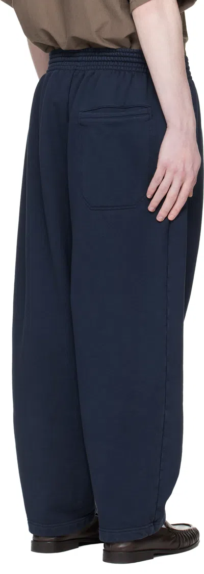 Hed Mayner Navy Drawstring Sweatpants In Blue