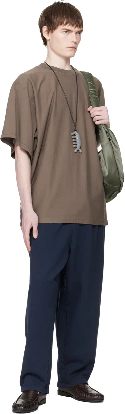 Hed Mayner Navy Drawstring Sweatpants In Blue