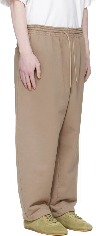 Hed Mayner Brown Drawstring Sweatpants In Brown