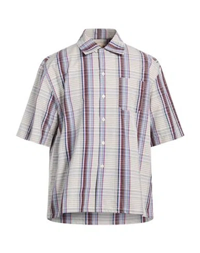 Marni Cotton Bowling Shirt With Checked Pattern In Multi