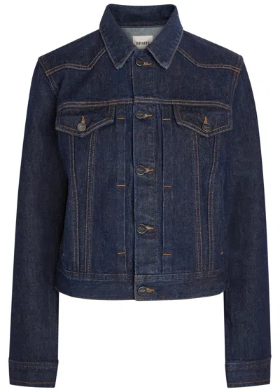Khaite Augustine Buttoned Jacket In Blue