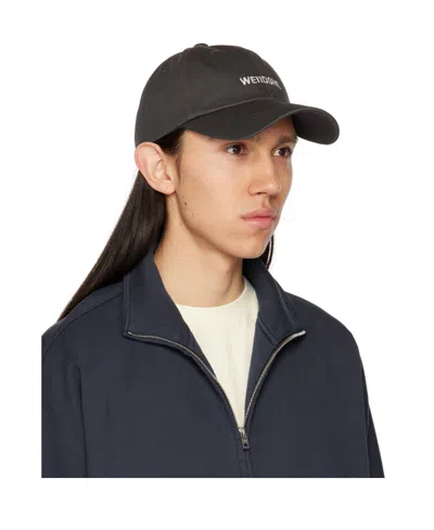 We11 Done Basic Small Logo Cotton Cap In Brown