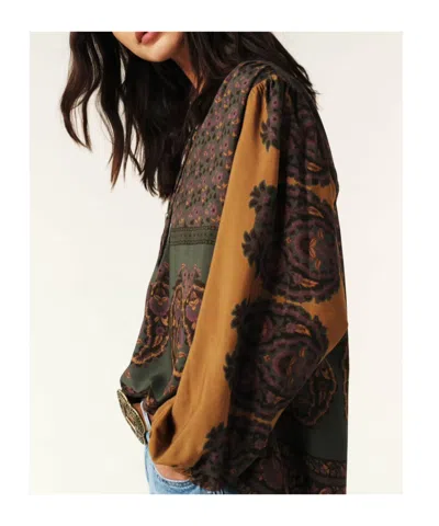Bash Printed Long-sleeved Blouse In Multi