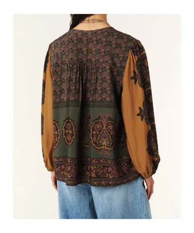 Bash Printed Long-sleeved Blouse In Multi