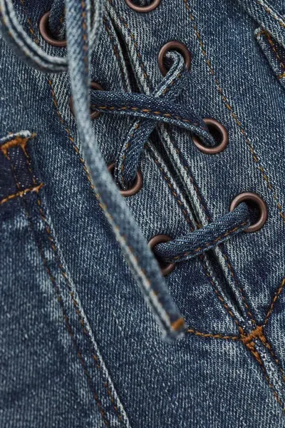 Bash Tie-front Jeans In Blue