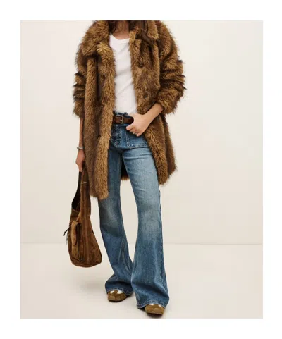 Bash Tie-front Jeans In Blue