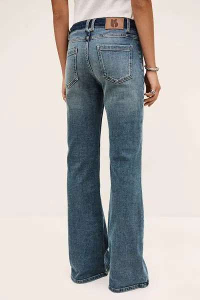 Bash Tie-front Jeans In Blue