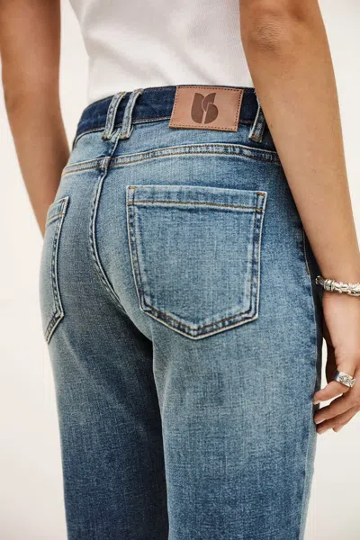 Bash Tie-front Jeans In Blue