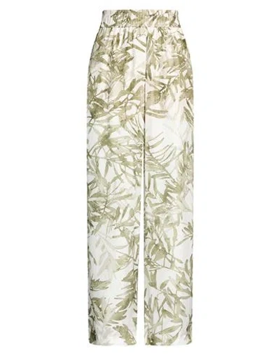 Brunello Cucinelli Silk Printed Pyjama-style Trousers In Green