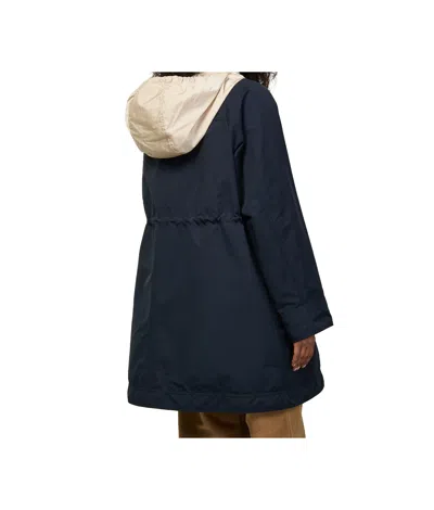 Moncler Begonia Hooded Jacket Drawstring Waist Pockets In Black